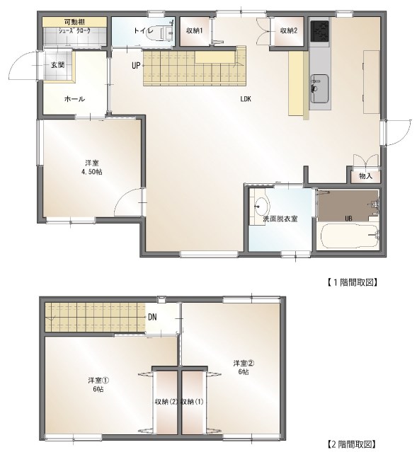 伊予市下吾川　戸建 間取り図