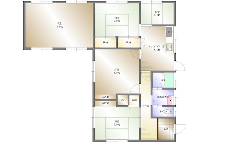 新居浜市船木 間取り図