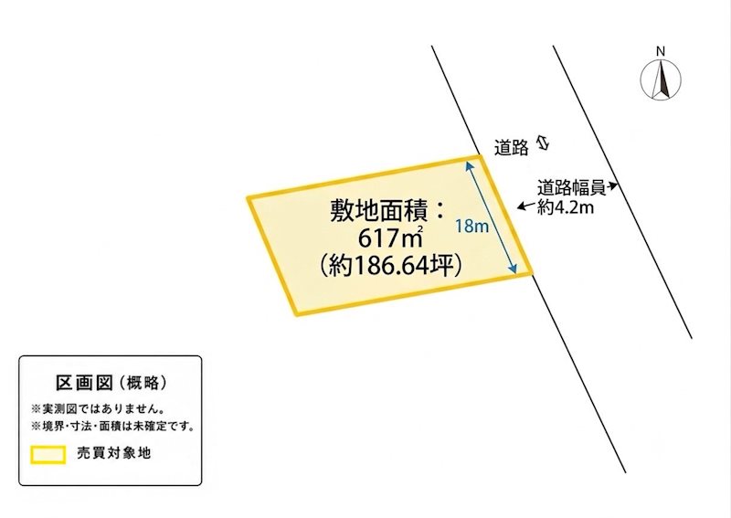 東鳥生町　土地 間取り図