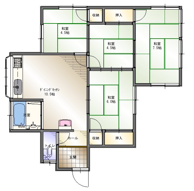 新居浜市船木 間取り図