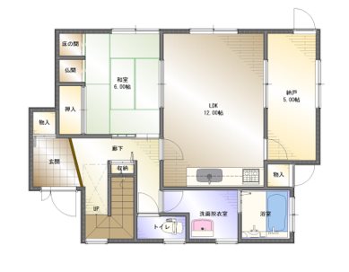 上柏町山上　中古 間取り図