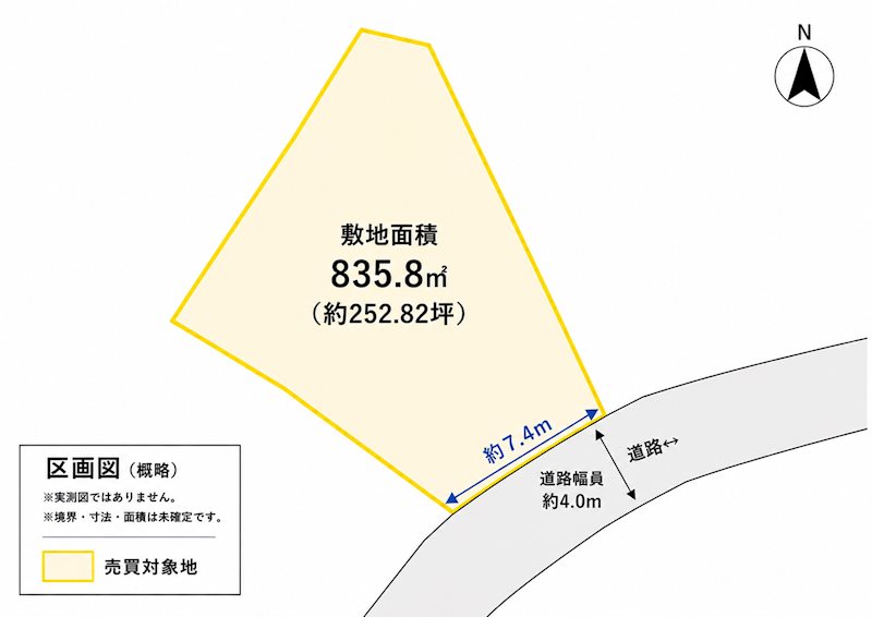 桜井団地　土地 間取り図