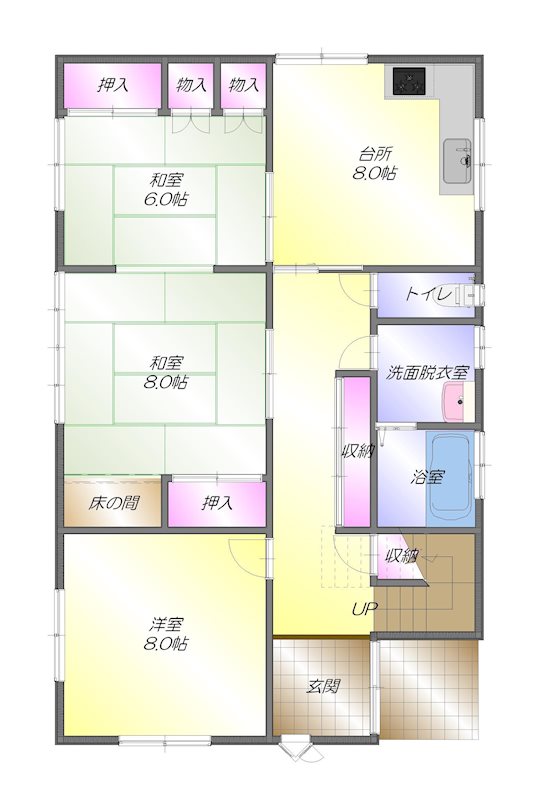 東鳥生町　中古住宅 間取り図