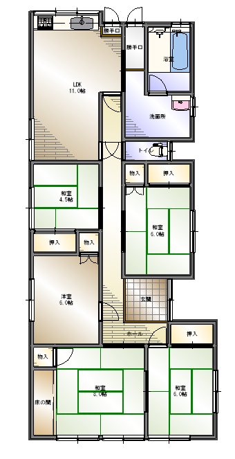 新居浜市下泉町 間取り図