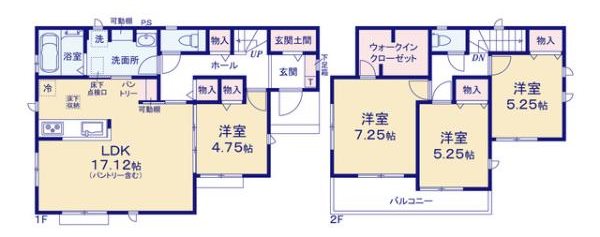 新居浜市庄内町建売B 間取り図