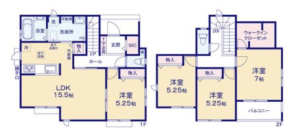新居浜市土橋建売C 間取り図