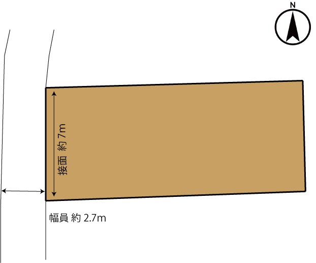 道後今市　土地 間取り図