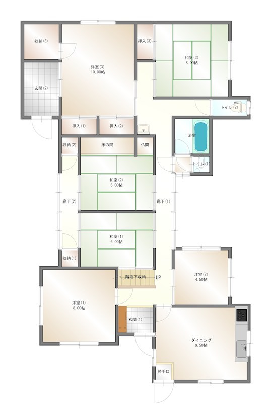 寒川町澤ノ原　中古 間取り図