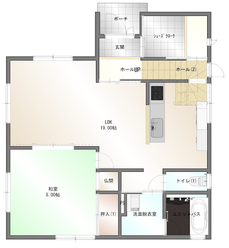 本町　中古住宅 間取り図