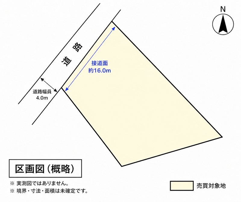 蒼社町　土地 間取り図