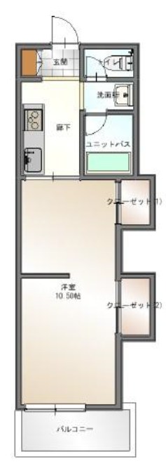 サンハイツ山越 間取り図
