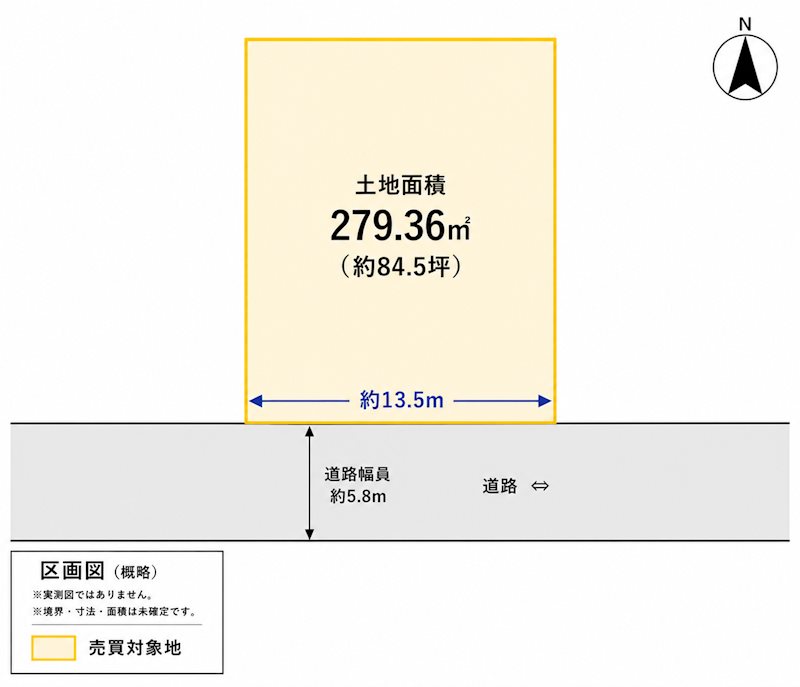 唐子台東　土地 間取り図