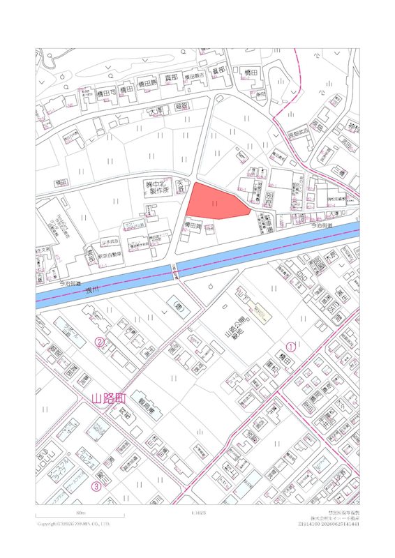山路　分譲地7号地 間取り図