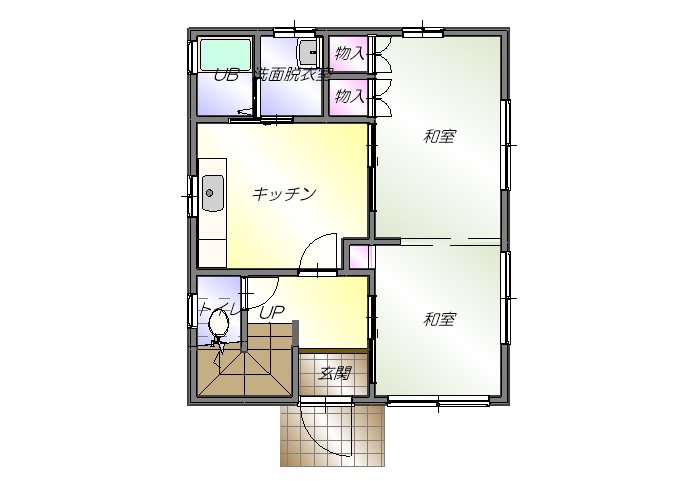 石井町　中古住宅 間取り図