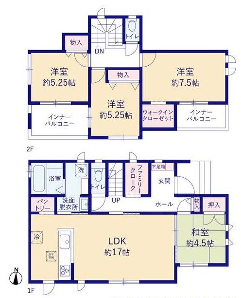 宇高町建売A 間取り図