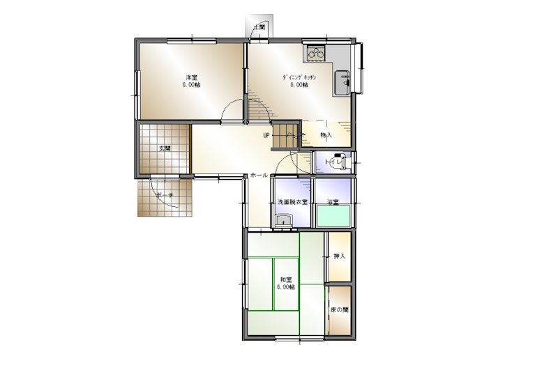 東村　中古住宅 間取り図