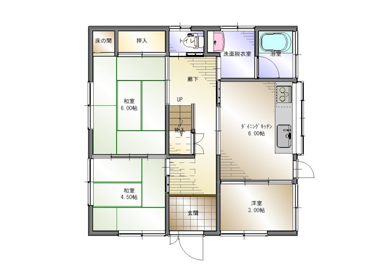 松木　中古住宅 間取り図
