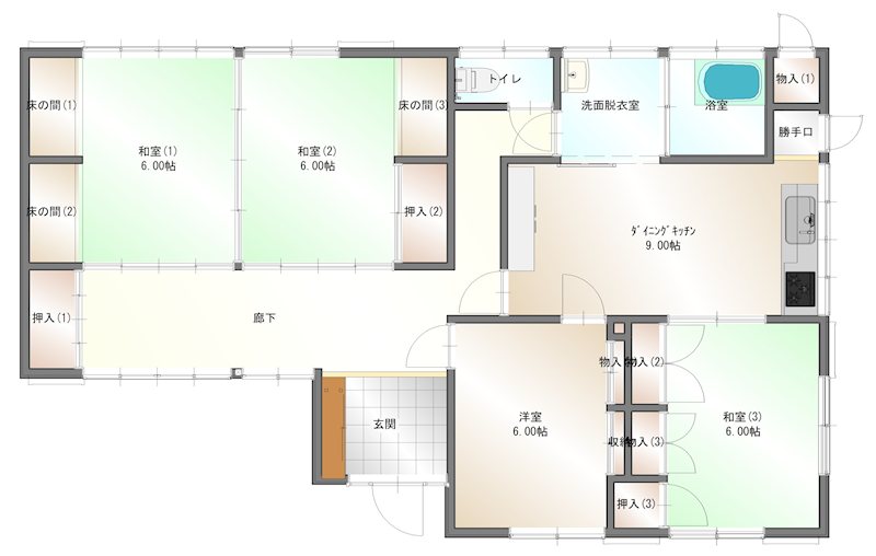 新居浜市松原町 間取り図