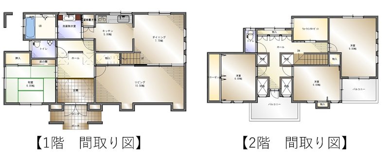 新居浜市中村 間取り図