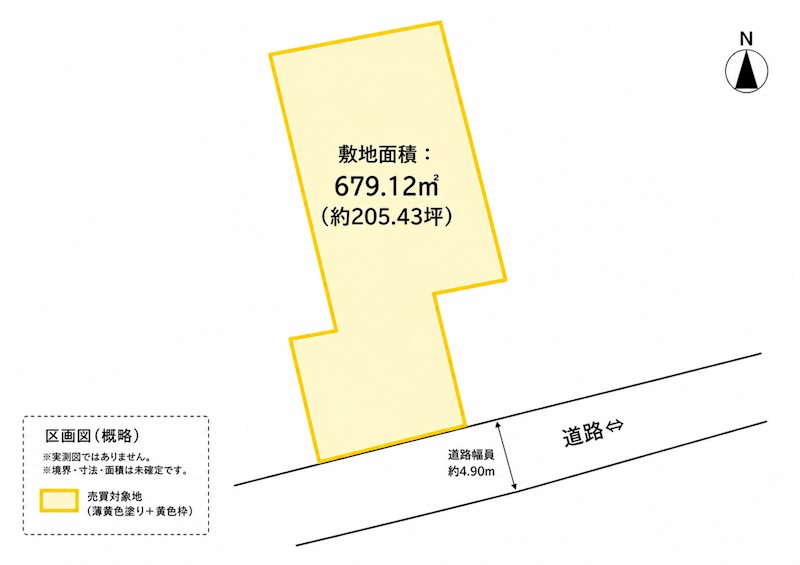 東鳥生町　土地 間取り図