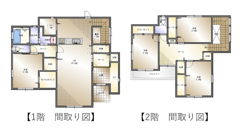 新居浜市八幡 間取図・土地図