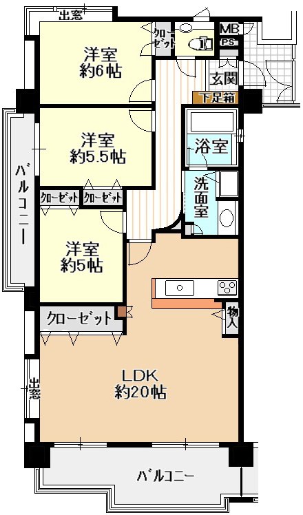 JGMヴェルデ板付中央公園 間取図・土地図