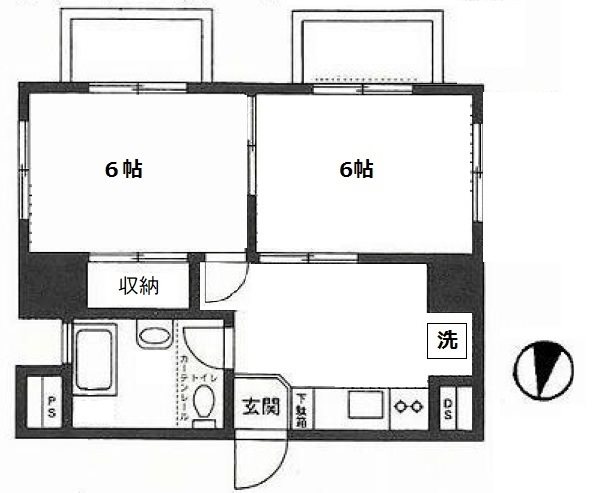 サンヨースカイハイツ 間取図・土地図