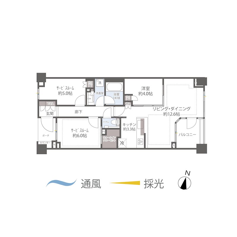 クレヴィア新宿中落合EAST 間取図・土地図
