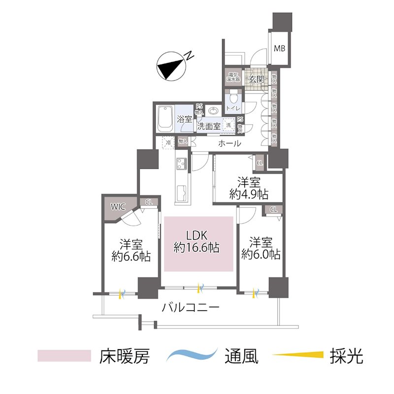 エルザ世田谷 間取図・土地図