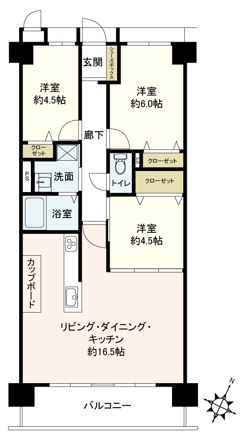 ロイヤルシャトー伊丹行基 間取図・土地図
