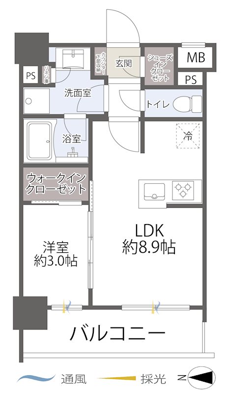 リビオレゾン墨田押上 間取図・土地図