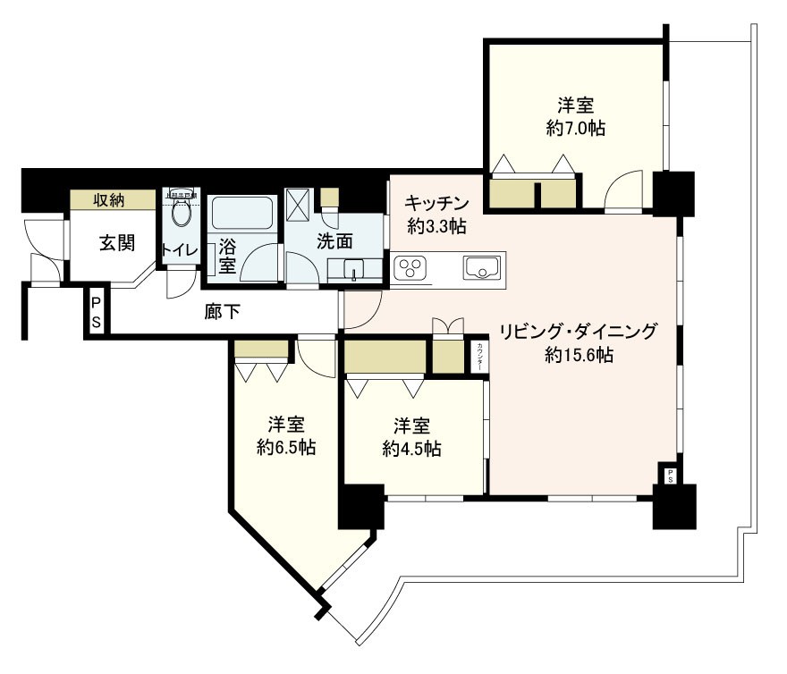 シティゲートタワー千里中央 間取図・土地図