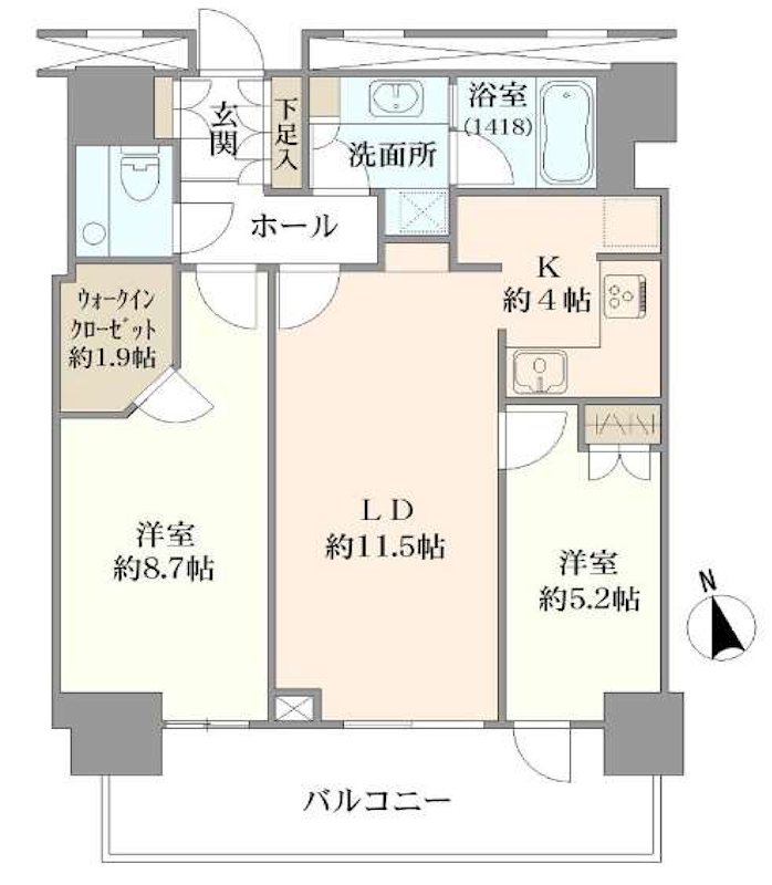 クレストプライムタワー芝 間取図・土地図