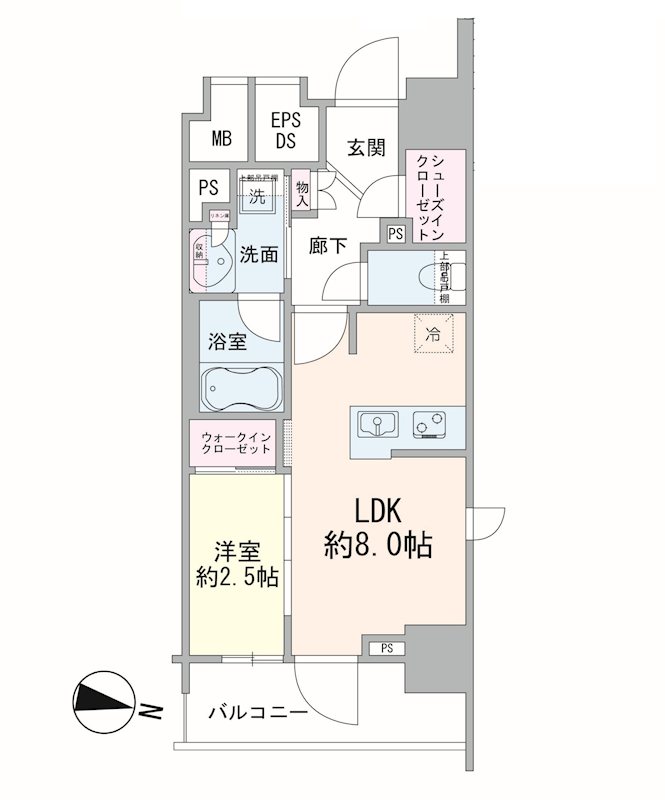リビオレゾン練馬中村橋千川通り 間取図・土地図