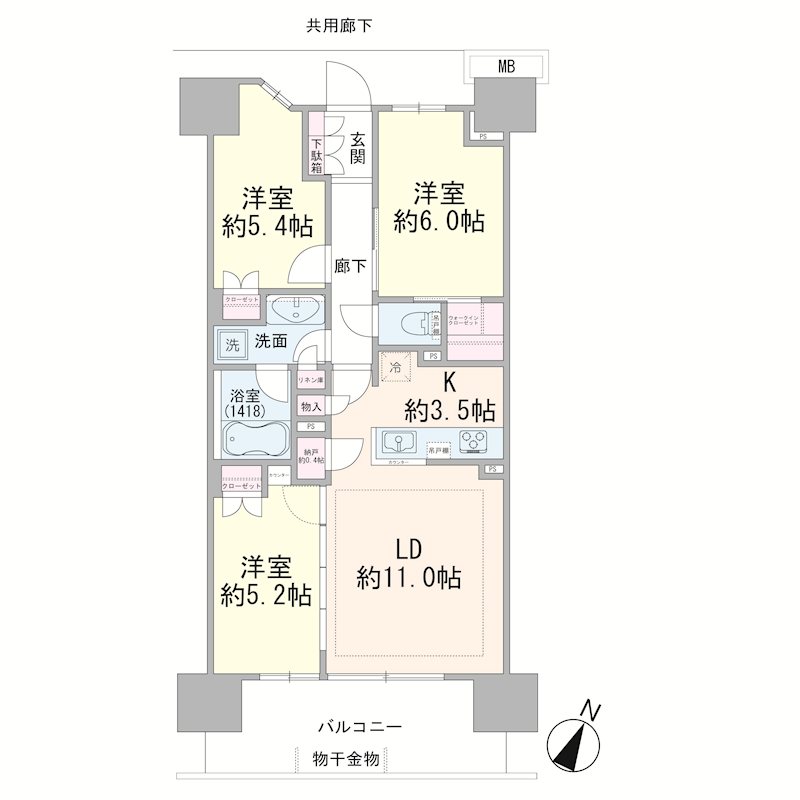 SHINTO CITY シントシティ B棟 間取図・土地図