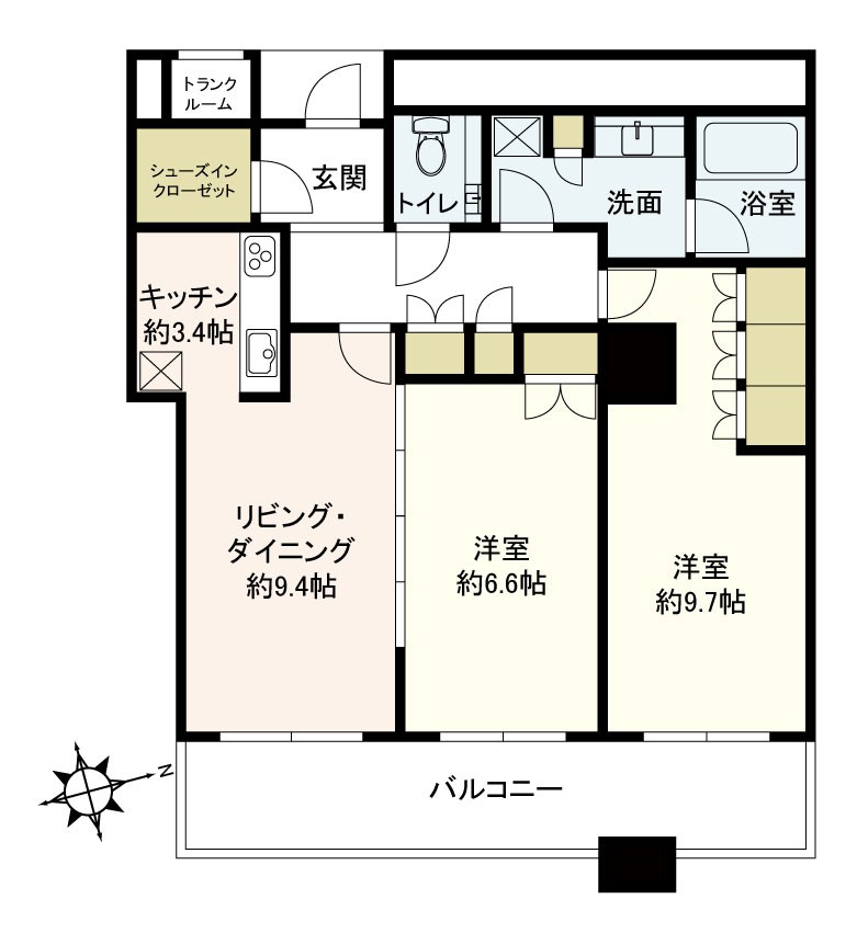 The Kitahama 間取図・土地図