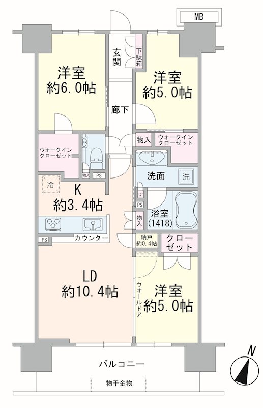 プレミスト志村三丁目 間取図・土地図