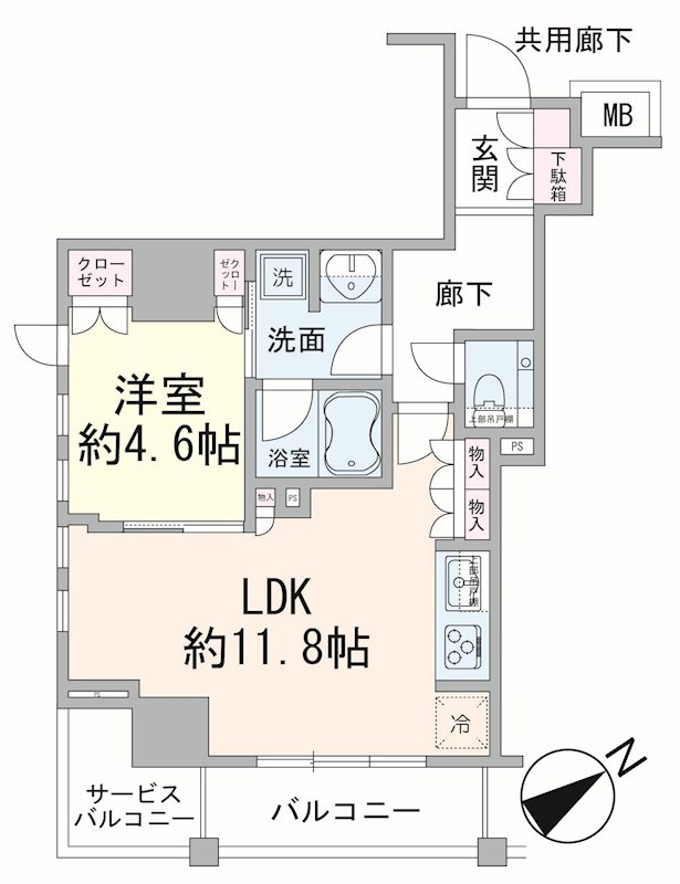 クレヴィアタワー池田山  間取図・土地図