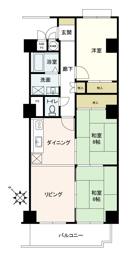 シーアイマンション高座 間取図・土地図