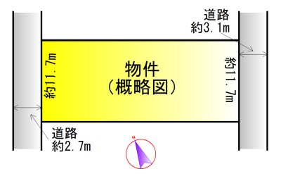 伊勢市小俣町湯田 間取図・土地図
