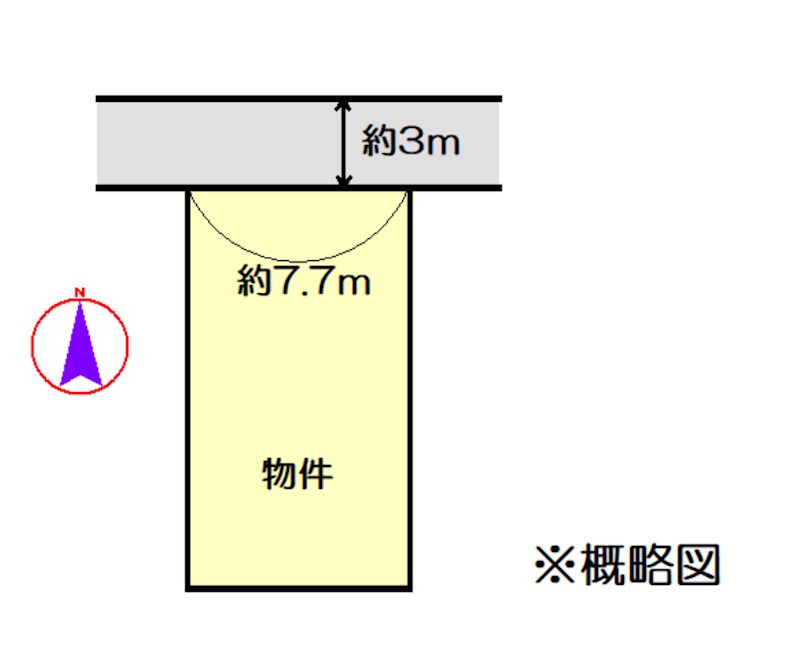 三重県津市一身田上津部田 間取図・土地図