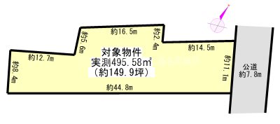 東員町八幡新田 間取図・土地図
