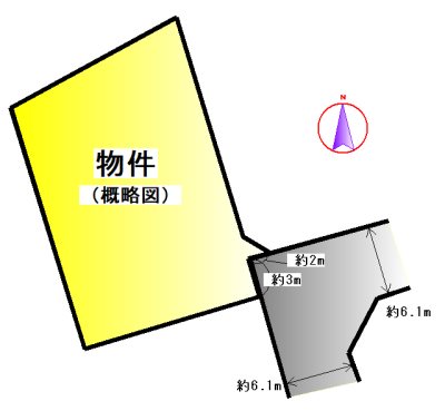 三重県伊勢市二見町光の街 間取図・土地図
