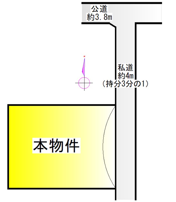 大世古4丁目 間取図・土地図