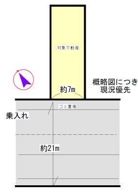 東新町 間取図・土地図