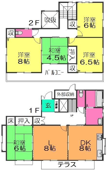 岐阜県多治見市東山３丁目 間取図・土地図