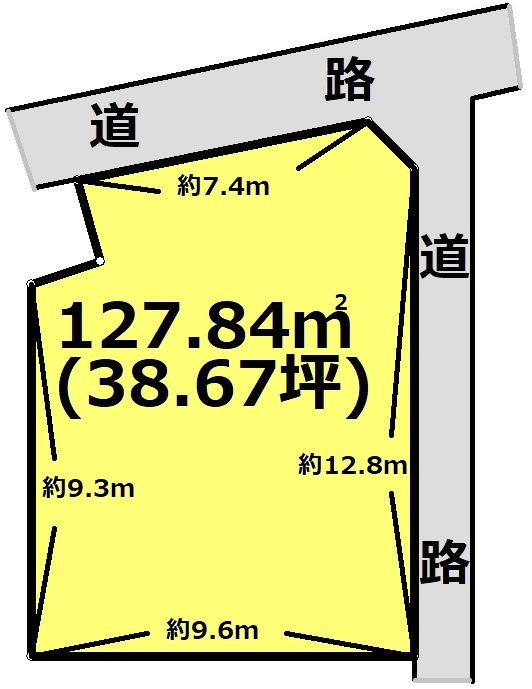 岐阜県多治見市大畑町西仲根 間取図・土地図