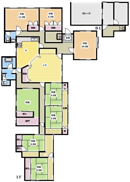 岐阜県多治見市笠原町 間取図・土地図