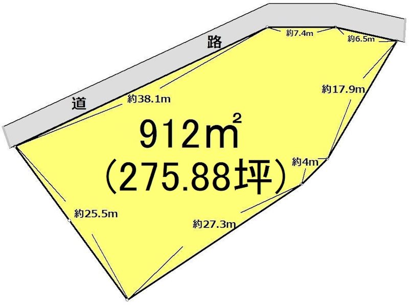 岐阜県恵那市岩村町 間取図・土地図