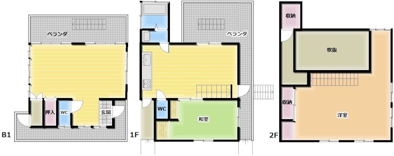 岐阜県恵那市岩村町飯羽間 間取図・土地図